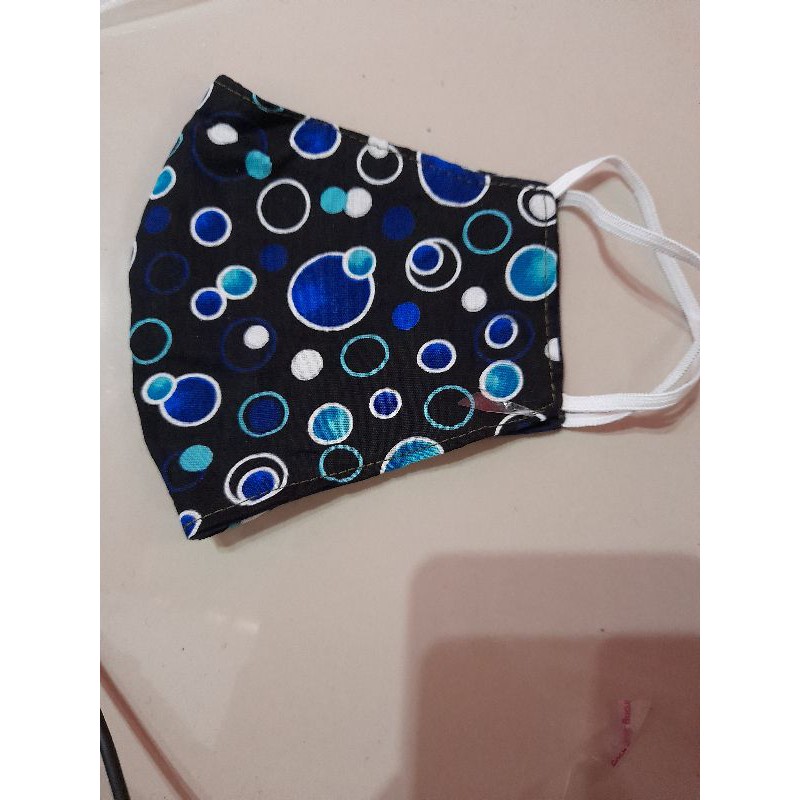 masker kain motif polkadot dewasa dan anak bisa untuk souvenir pernikahan