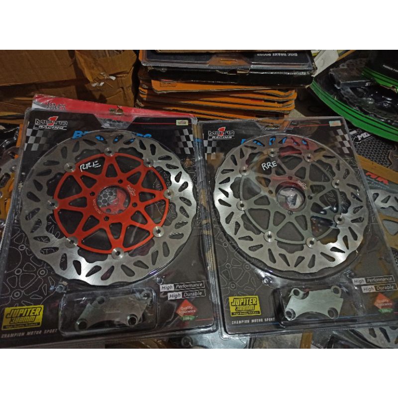 disc piringan cakram moto1 floating yamaha jupiter 300mm 30cm 30 racing original orange oren titaniu