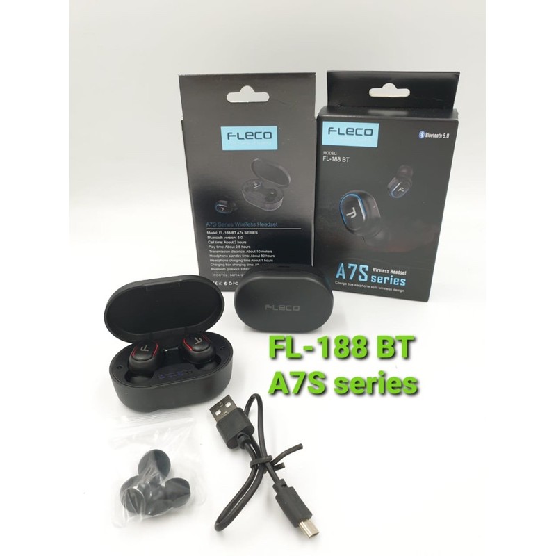 PROMO HEADSET FLECO AIRDOTS A7S FL188BT NEW BLUETOOTH CONNECTION