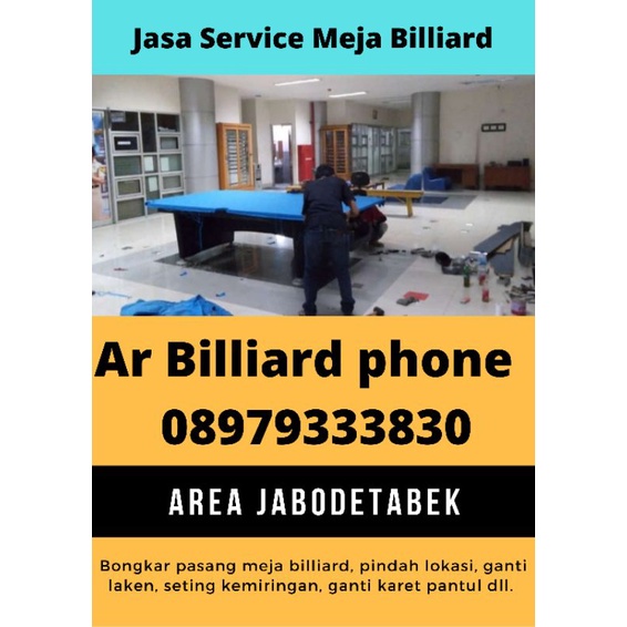 service meja billiard/bilyard service