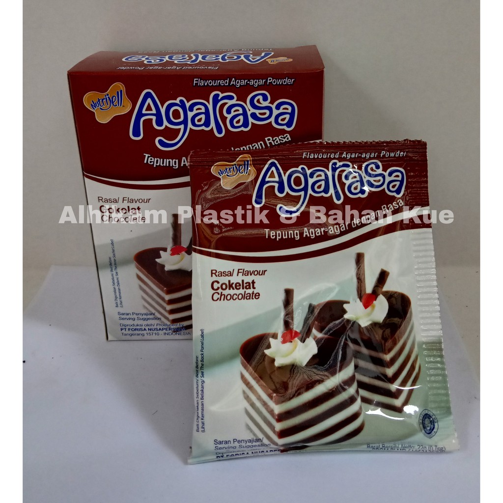 

Nutrijell Agarasa Cokelat - Agarasa Nutrijel Coklat Sachet