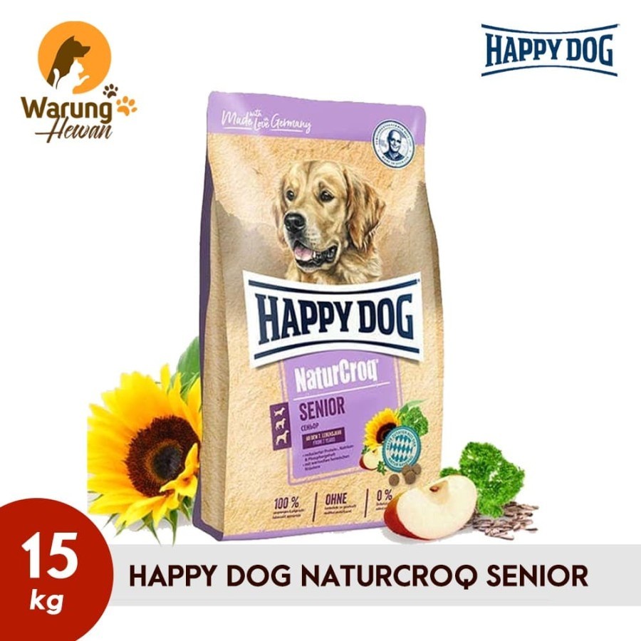 Happy Dog Naturcroq Senior 15 kg grab/gojek