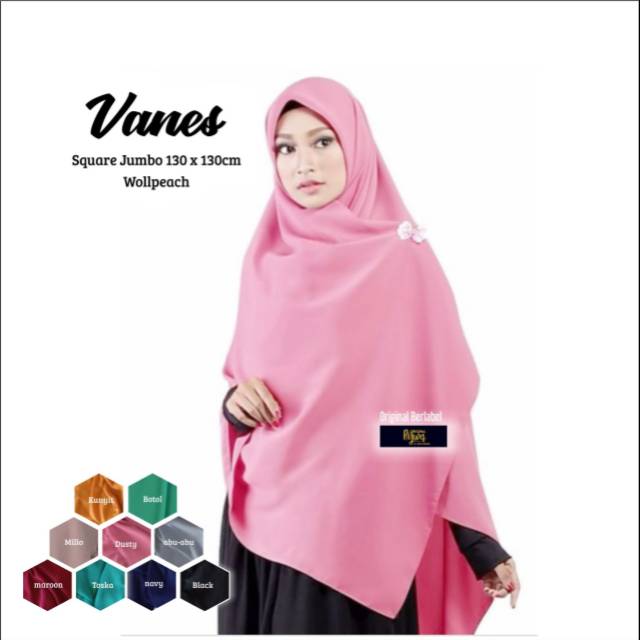 Jilbab segi empat jumbo