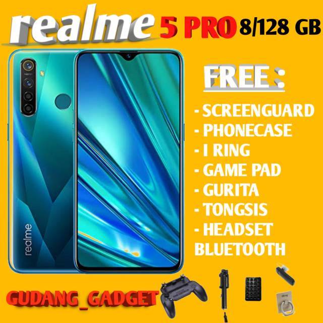 REALME 5 PRO RAM 8 GB ROM 128 GB 4 128 GARANSI RESMI 