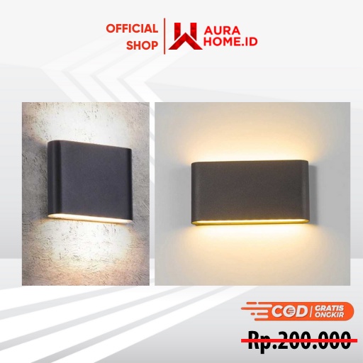 Lampu Hias Dinding LED Outdoor Waterproof Warm White / Lampu Hias Hiasan Dekorasi Tempel Kamar Dindi