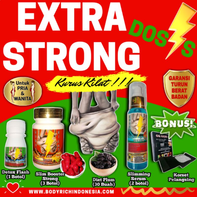 KURUS KILAT PAKET EXTRA STRONG Pelangsing Obat Diet Herbal Ampuh Penurun Berat Badan No Herballife