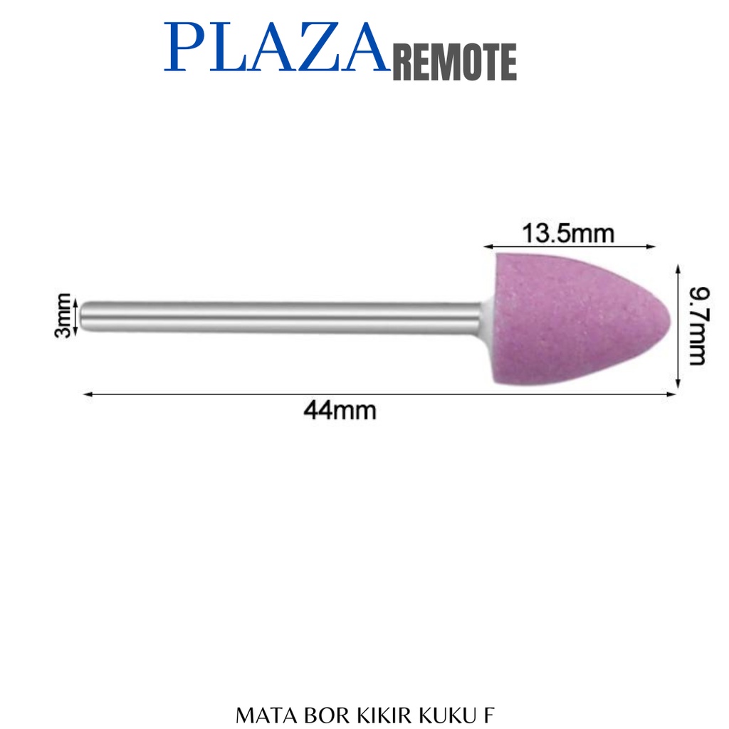 MATA BOR KUKU MINI UKIR GRAFIR ASAH TUNER MANICURE PEDICURE F