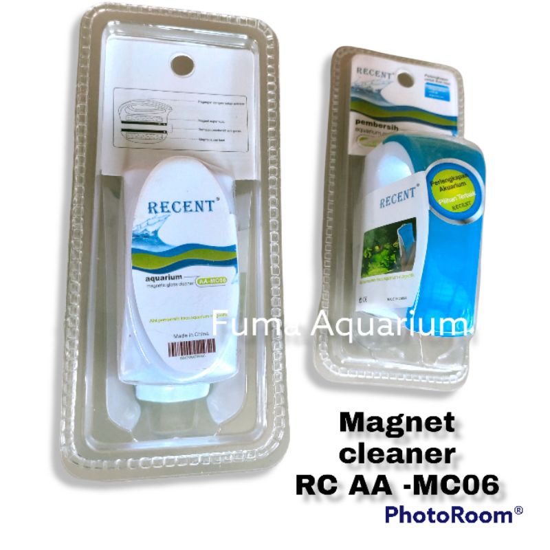 Recent AA-MC06 Pembersih Aquarium Magnetik Apung Magnet Cleaner Gosok Kaca Akuarium