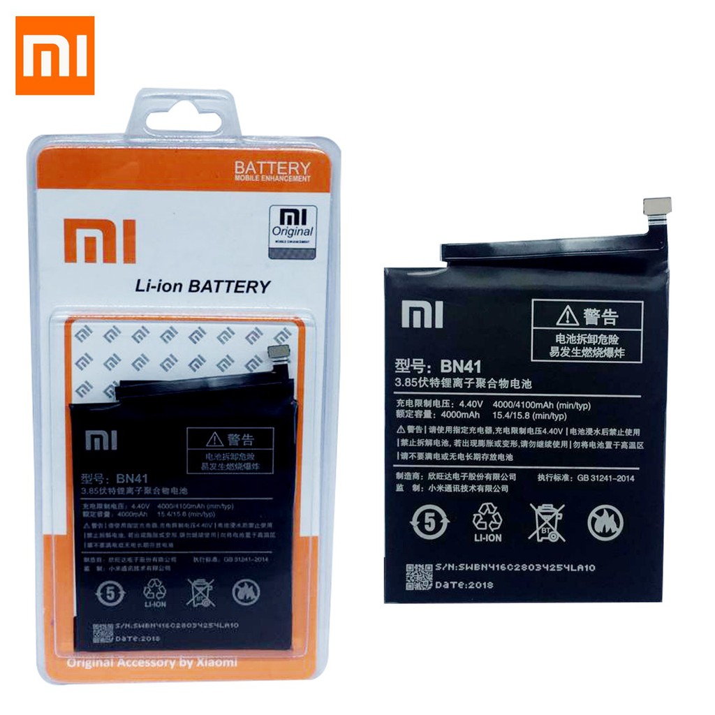 Jual Battery Baterai Batre Xiaomi Redmi Note 4 Bn 41 Original Oem Shopee Indonesia 3279