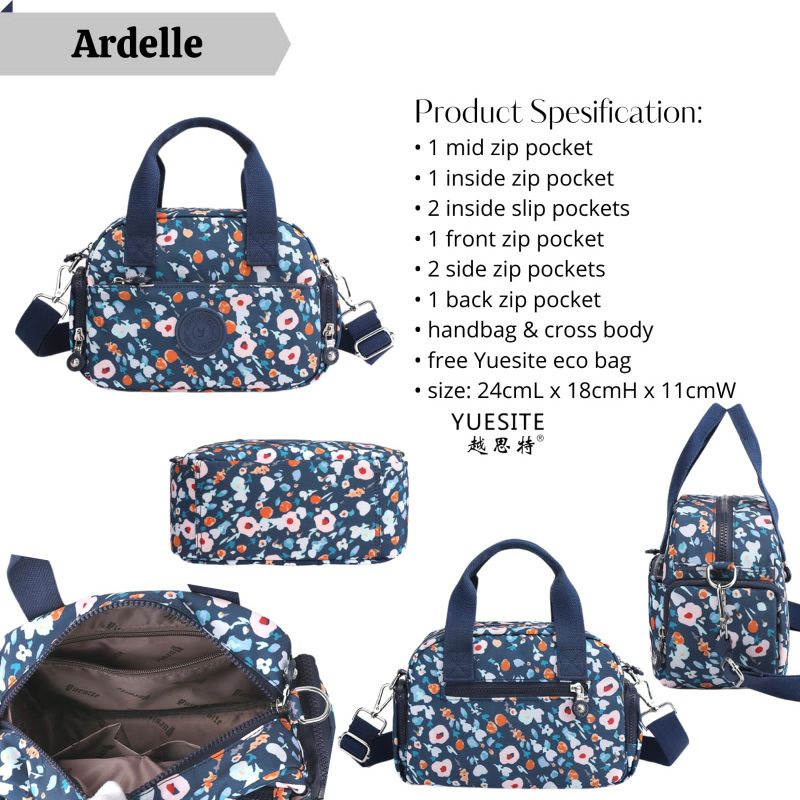 Handbag wanita tas tenteng selempang yuesite ardelle original cyutebags