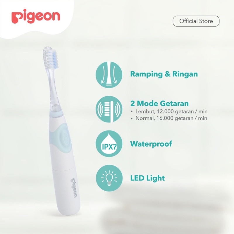 Pigeon Baby Electric Finishing Toothbrush Sikat Gigi Anak Bayi Elektrik Otomatis Bayi