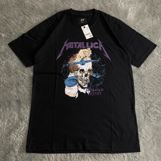 KAOS BAND METALLICA VINTAGE BY H&M - BANYAK WARNA VARIASI