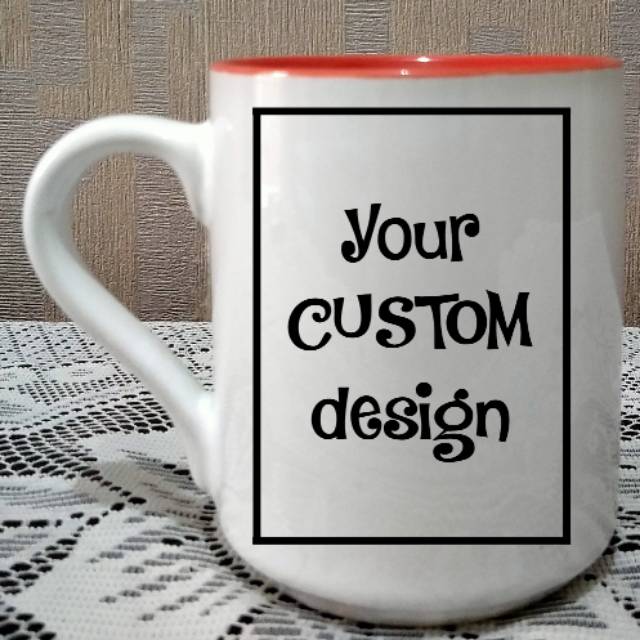 Mug Dual Warna Merah