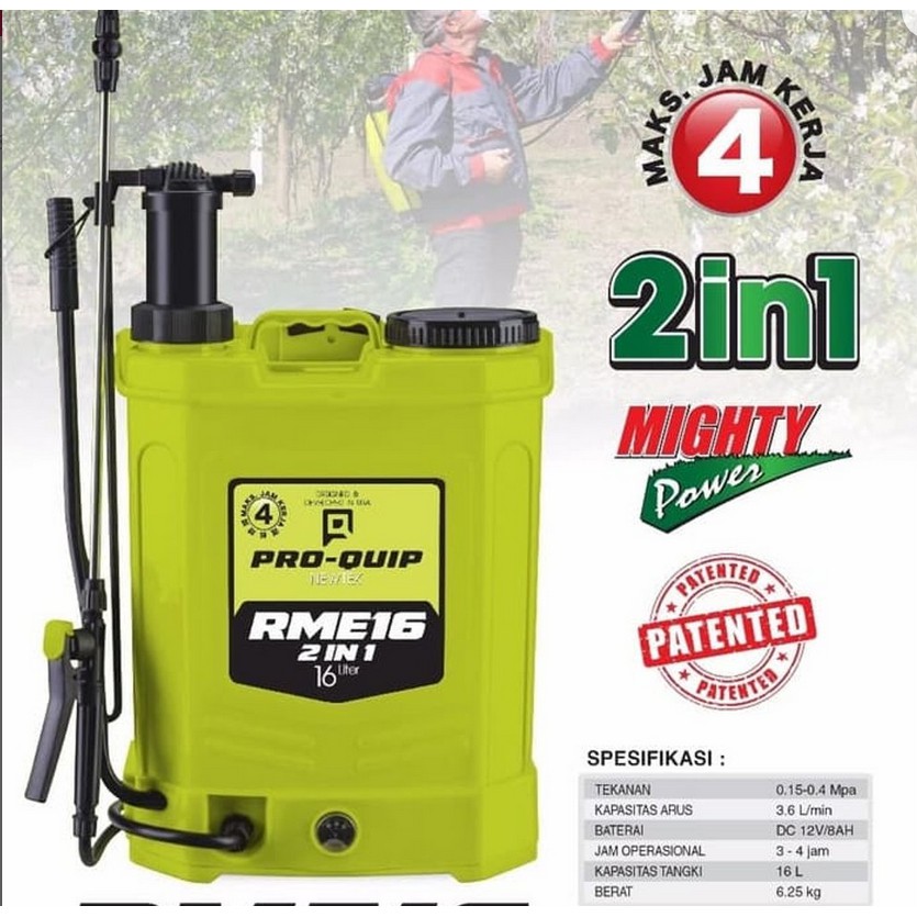 SPRAYER ELEKTRIK DAN MANUAL 2 IN 1 MERK PROQUIP TERMURAH SE SHOPIE