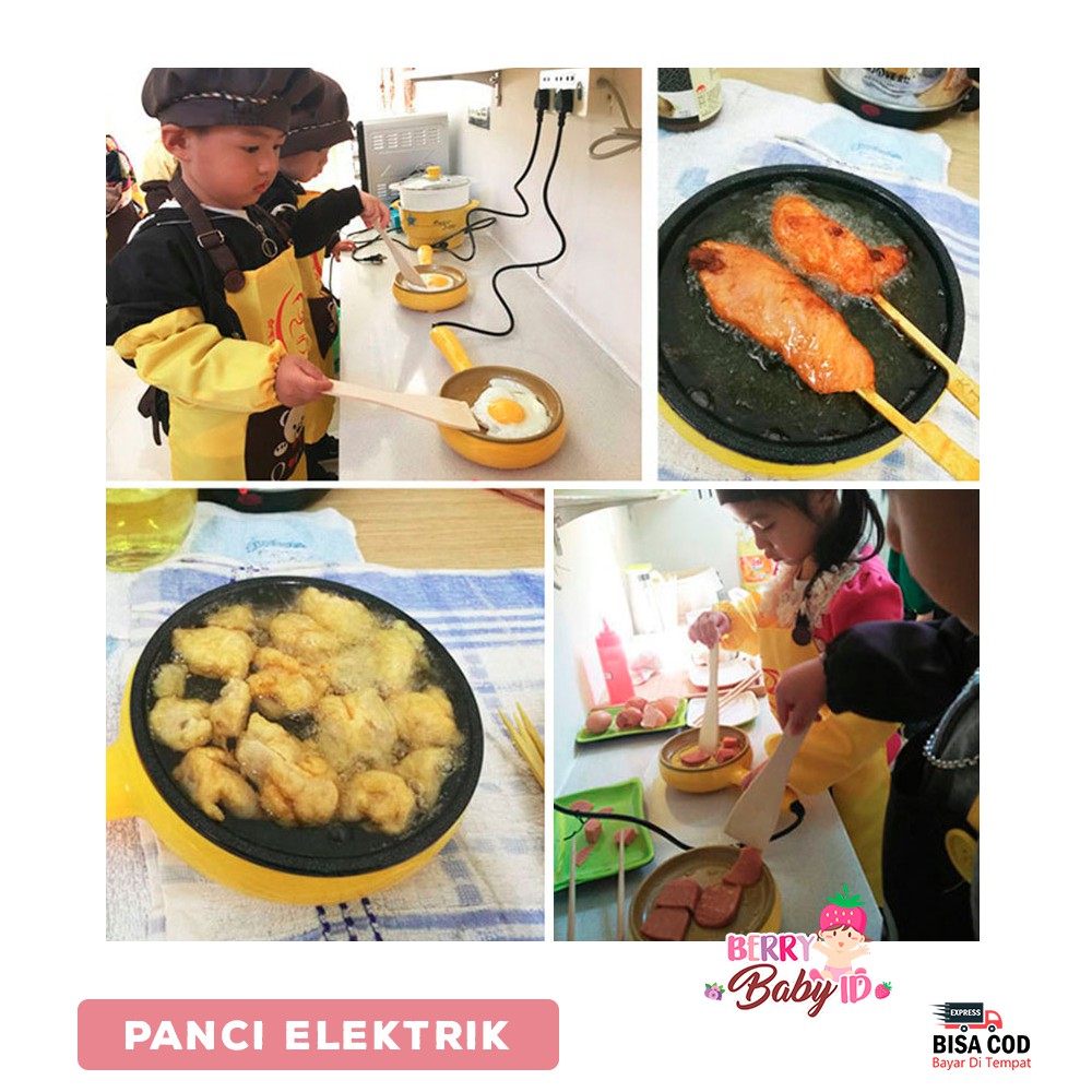 Berry Mart Panci Elektrik Frying Pan Egg Boiler Pancake Masak Masakan Multifungsi Berry Mart