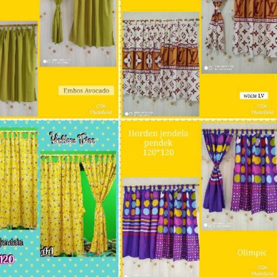 @TSC-0280 Gorden Jendela Pendek Jendela Kamar Minimalis Gorden Pendek uk 120x120 .,.,.,.,,