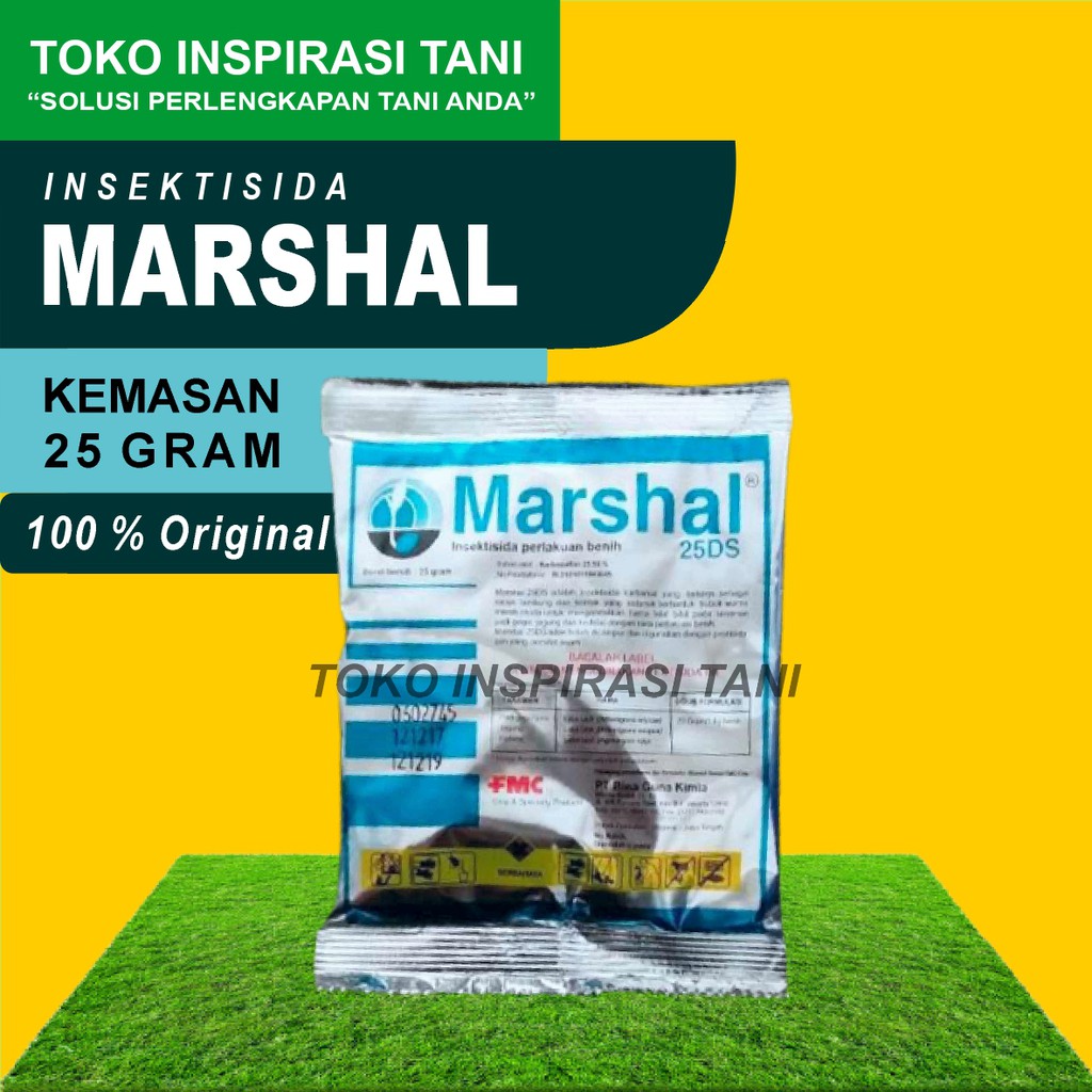 Marshal 25DS Insektisida Bubuk Kemasan 25 gram/Bisa COD Insektisida Marshal Kemasan 25 gram/Marshal