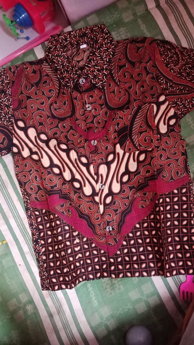 Hem Batik Anak Cowok Terbaru/batik Seragaman 3-10th