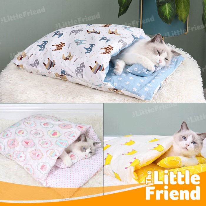 Tempat Tidur Kasur Hangat Kucing Anjing Hewan Japanese Style Cover Bed