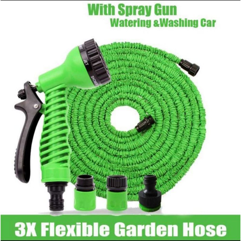 SELANG AIR MAGIC HOSE PIPE + SPRAY GUN 22.5M SELANG AIR AJAIB MAGIC ELASTIS GARDEN