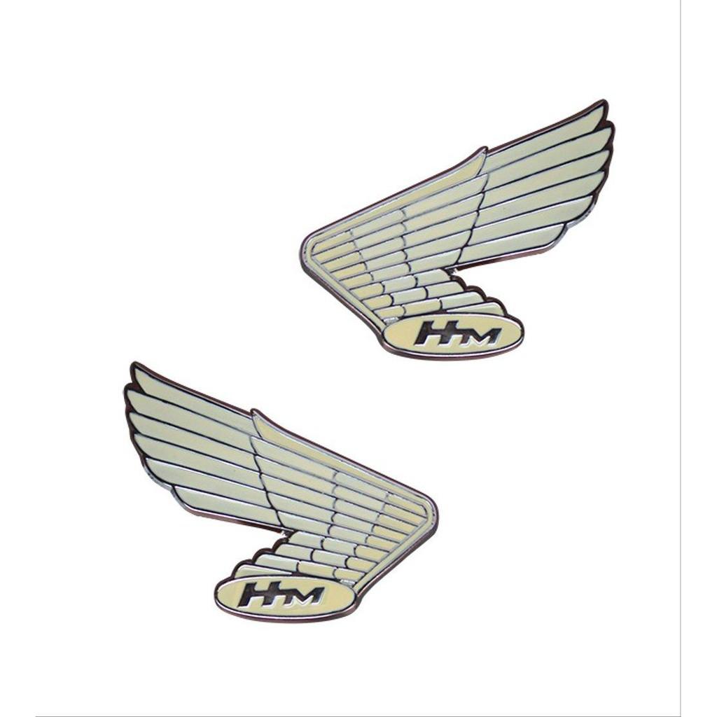 EMBLEM MOTOR HONDA SAYAP PUTIH onderdil top