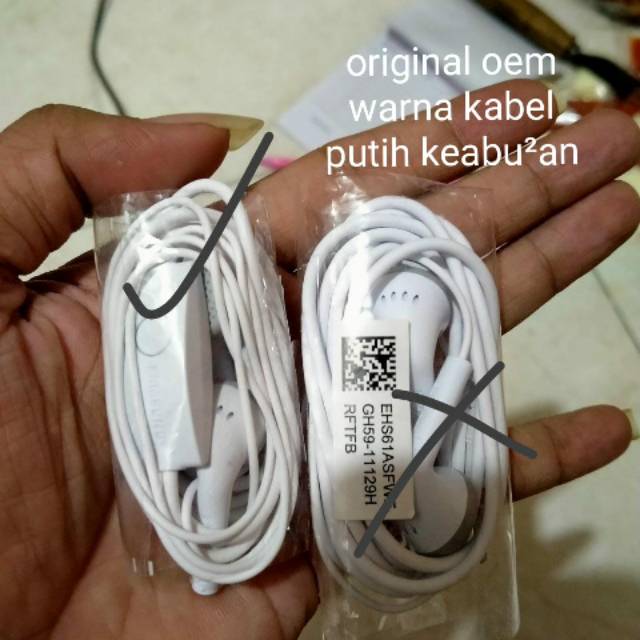 Headset samsung A50s A30 M50 M20 A20 original bawaan HP