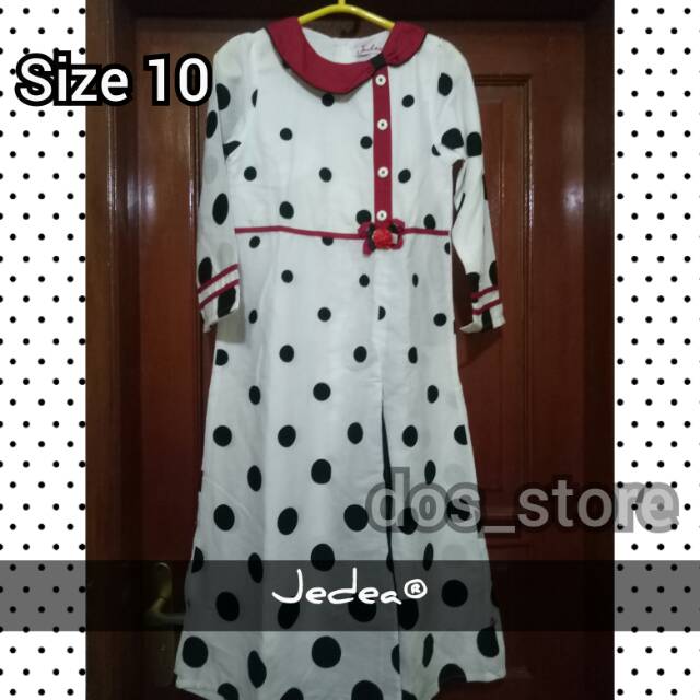 Gamis anak full katun branded jedea [preloved]