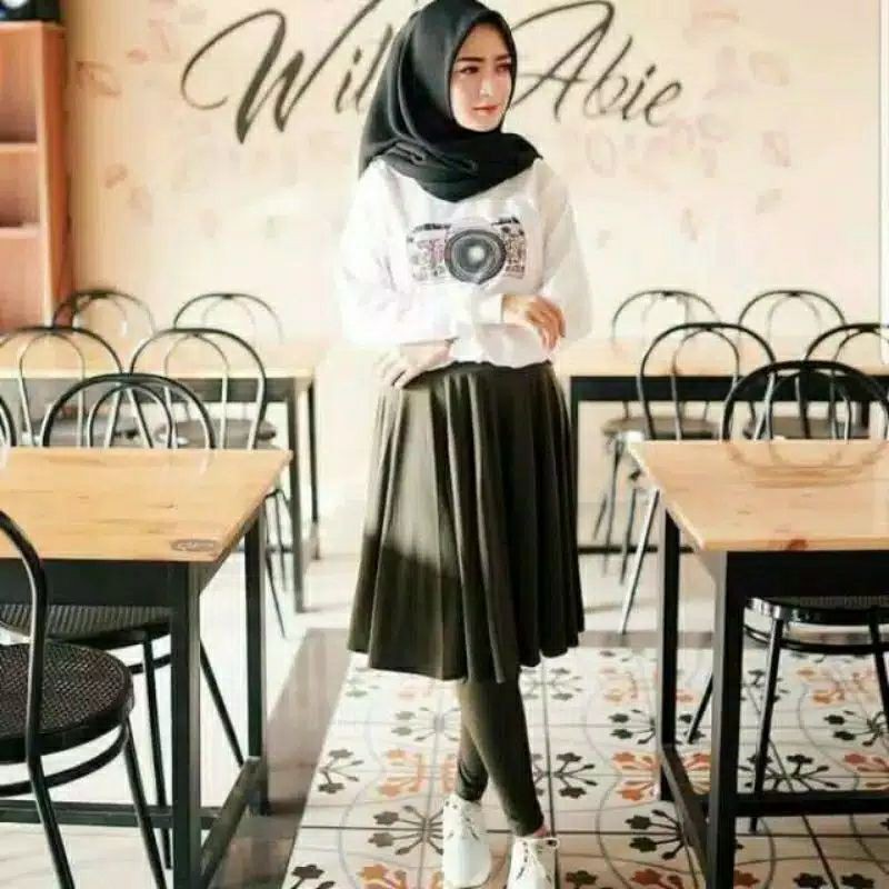 LEGGING ROK/SKIRT/LEGGING FLARE/ROK OLAHRAGA/SPORT/LEGGING PAYUNG/LEGGING HIJAB/RENANG PREMIUM
