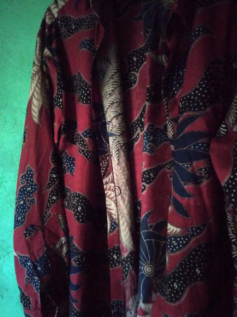 Bswart Batik Hrb026 Kenongo Hem Pendek Padi Pekalongan M L Xl Batik Pria Murah Modern Grosir