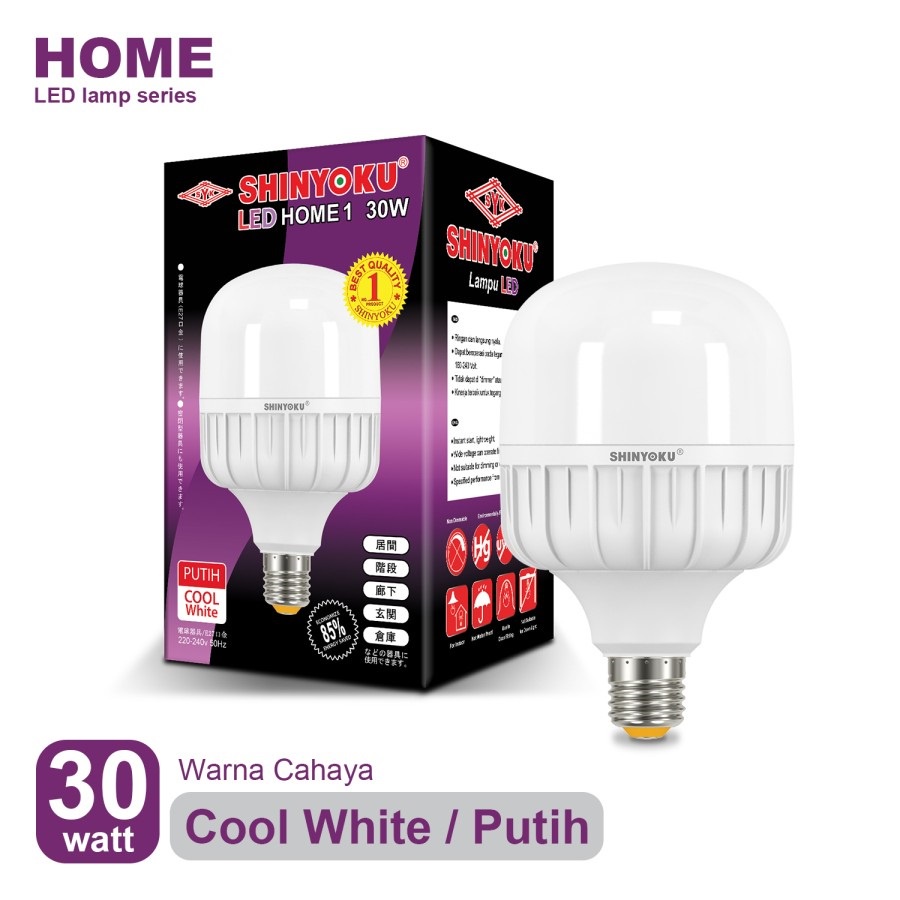 Lampu Led Shinyoku Home 30 Watt Capsule / Lampu Shinyoku 30w / Lampu Bohlam 30 Watt / Lampu Led 30w