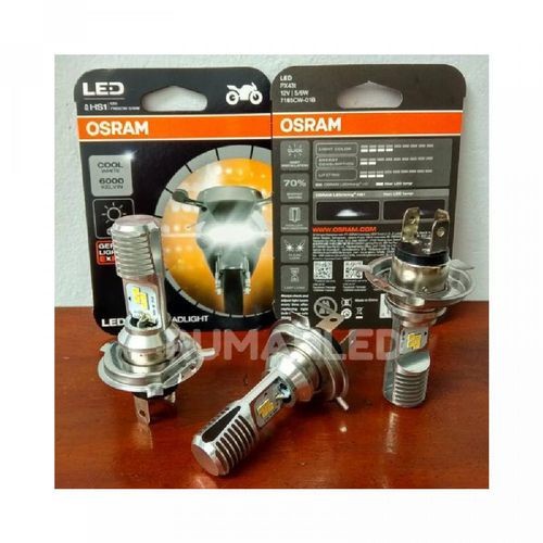 OSRAM OHSERAM BOHLAM LED HS1 H4 LAMPU UTAMA MOTOR KAKI 3 PUTIH AC DC PLUG N PLAY ORI AKSESORIS ASLI