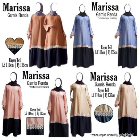 Gamis Renda Premium Kelelawar Bordir Pita