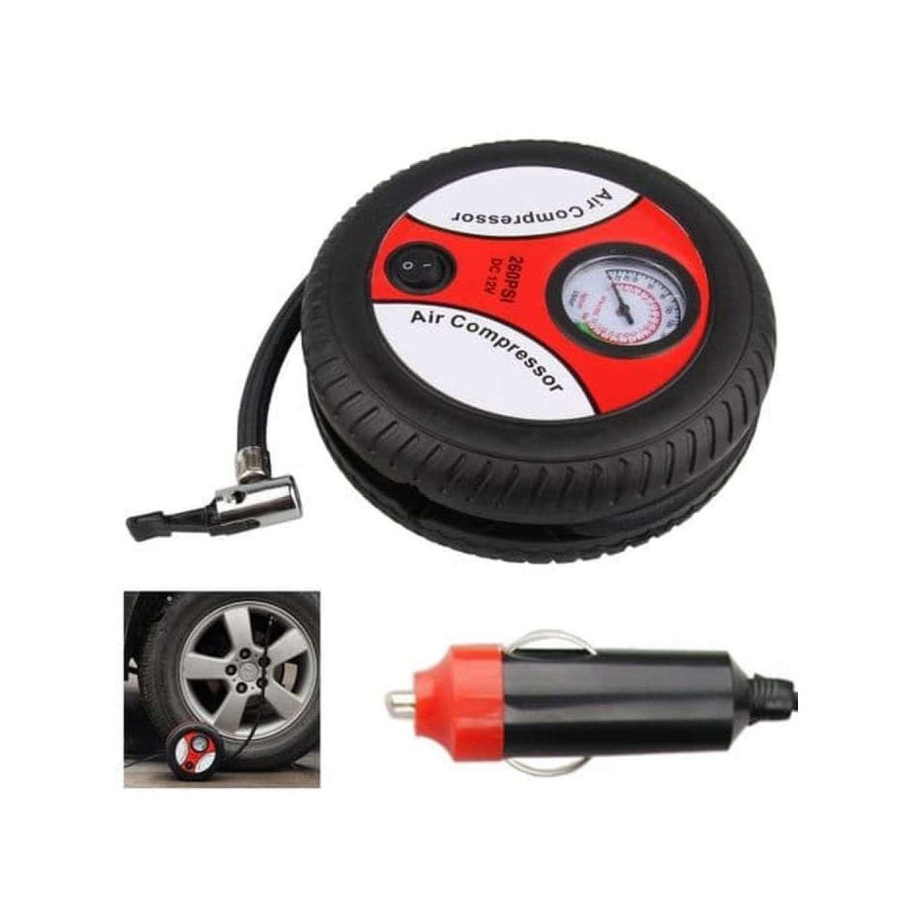 Kompresor Angin Mini Mobil Portable Air Compressor 12V 260 PSI