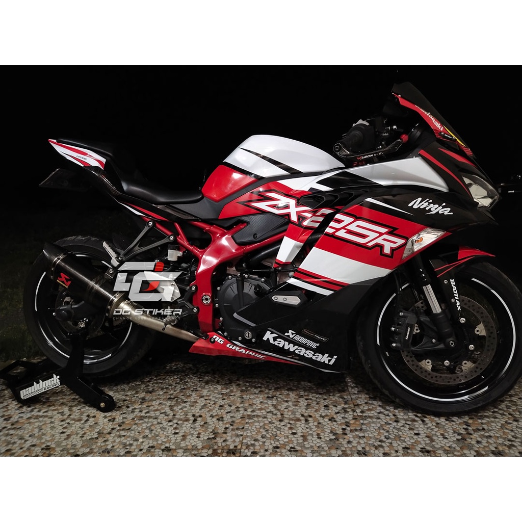 Decal Full Body ZX25R Hitam Merah