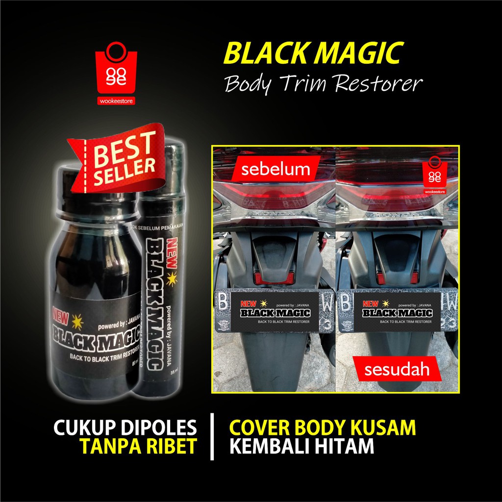 COD - Penghitam Cover Bodi Motor | Black Magic