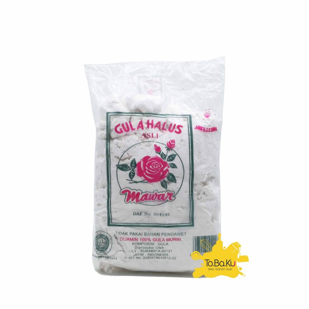 

Gula Halus Mawar Merah kemasan 500gr