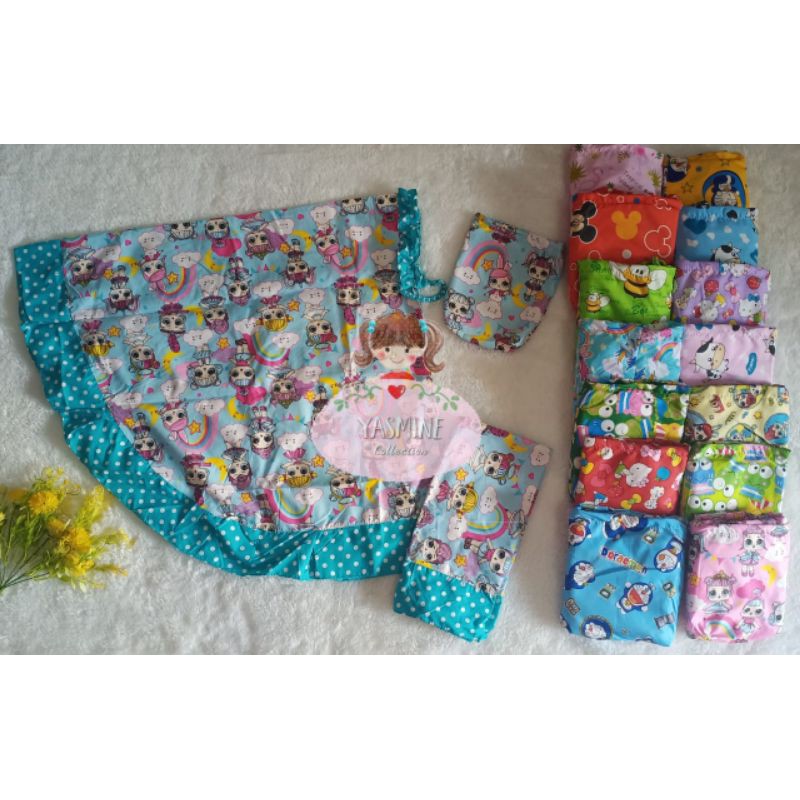 BISA COD MUKENA ANAK 1-6 THN BISA PILIH MOTIF / MUKENA KARAKTER 2-6 THN GROSIR DAN ECER