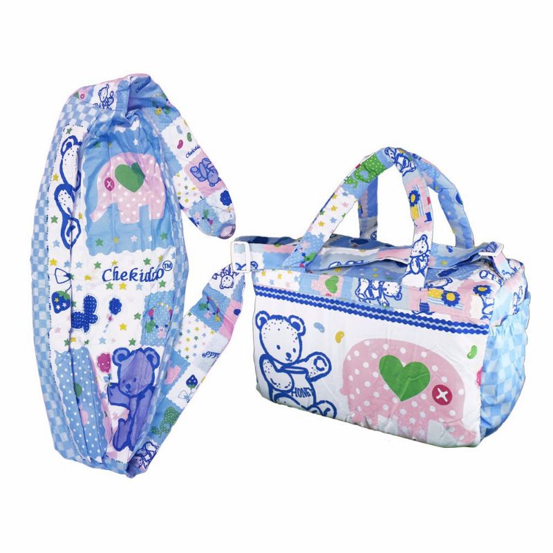 SALE!!! SATU SET TAS + GENDONGAN BAYI- GIFT SET MINI CHEKIDO 2IN1- KADO BAYI MURAH-TAS BAYI