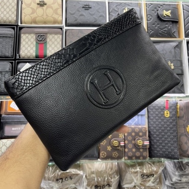 Clutch Selempang Tangan Multifungsi Hrmes Handbag Pria/Wanita Kulit Import