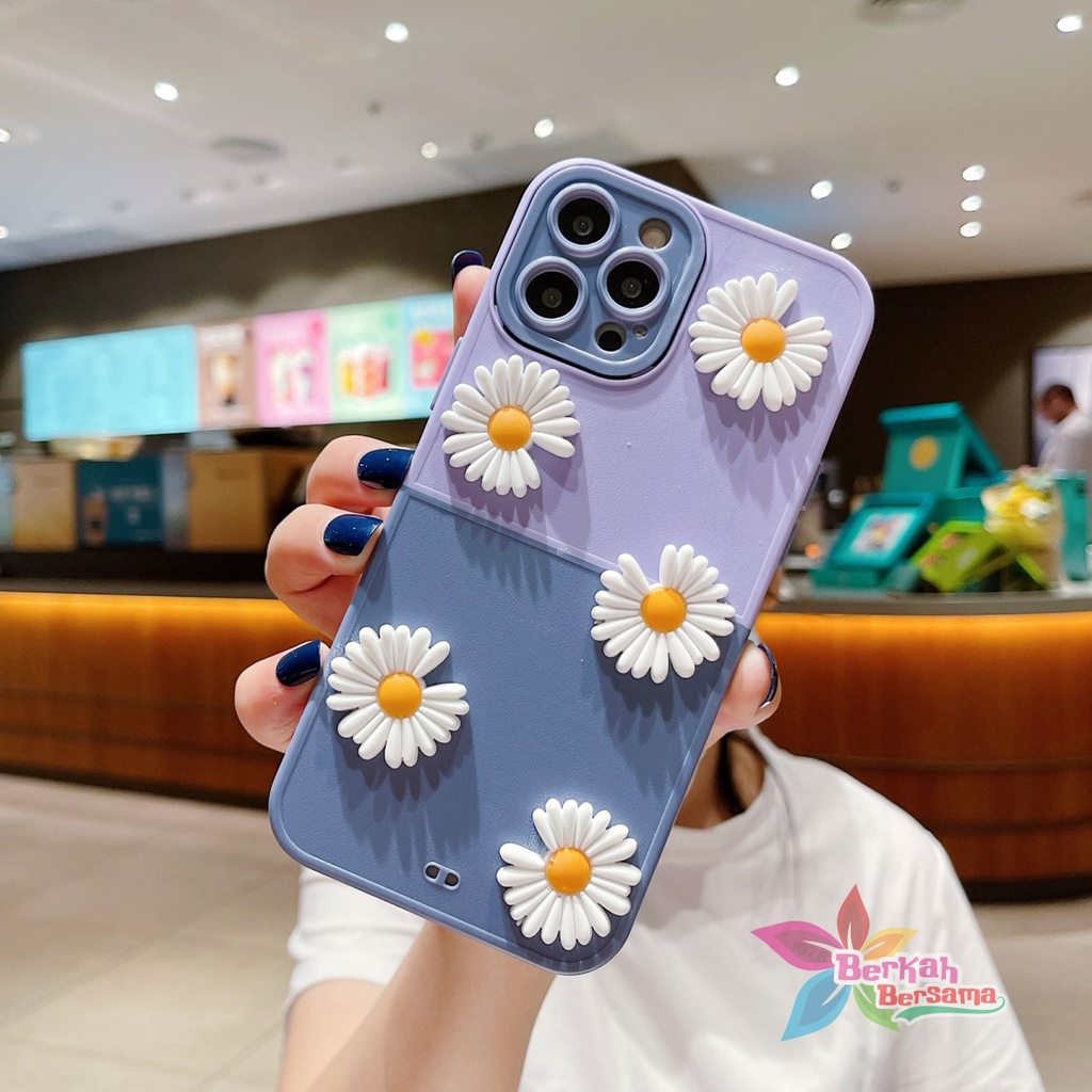 CASE FYP 2IN1 BUNGA DAISY 3D FOR REALME C1 C2 5 5I C3 8 PRO 9 V13 9 PRO BB7144