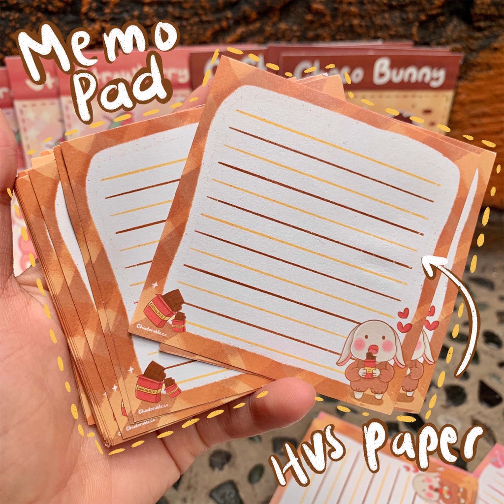 

Choco Bunny Memo Pad isi 15 - Free Freebies!