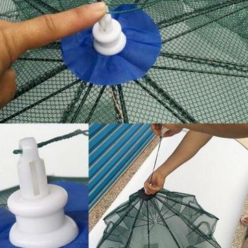 ✭ Payung Bubu Jaring Jebakan Perangkap Udang ikan Kepiting Model Payung 8 lobang ✰