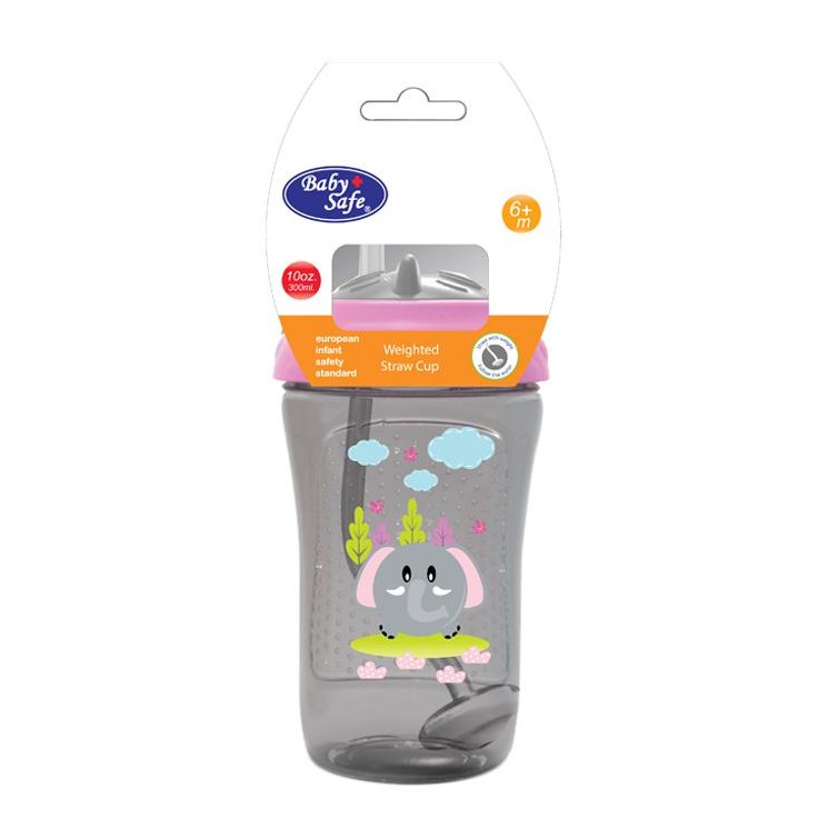 Baby Safe Sipper Cup With Weighted Straw Botol Minum Anak - FS405 [300ml]