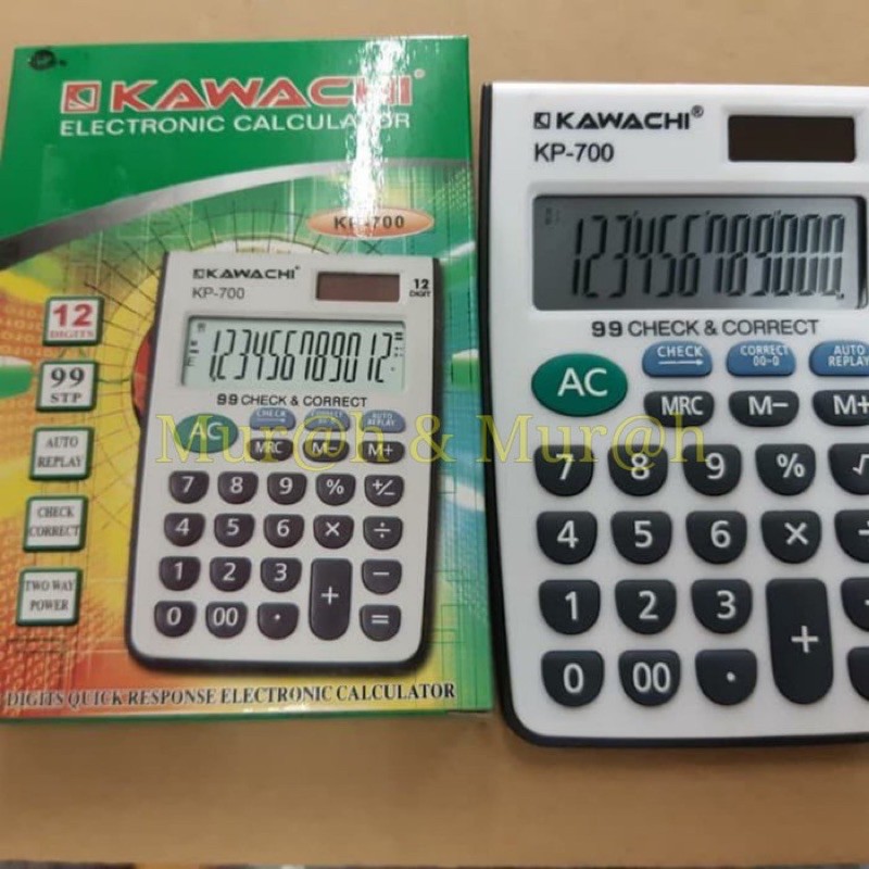 

KALKULATOR MINI MURAH PAS KANTONG MERK KAWACHI KP-700