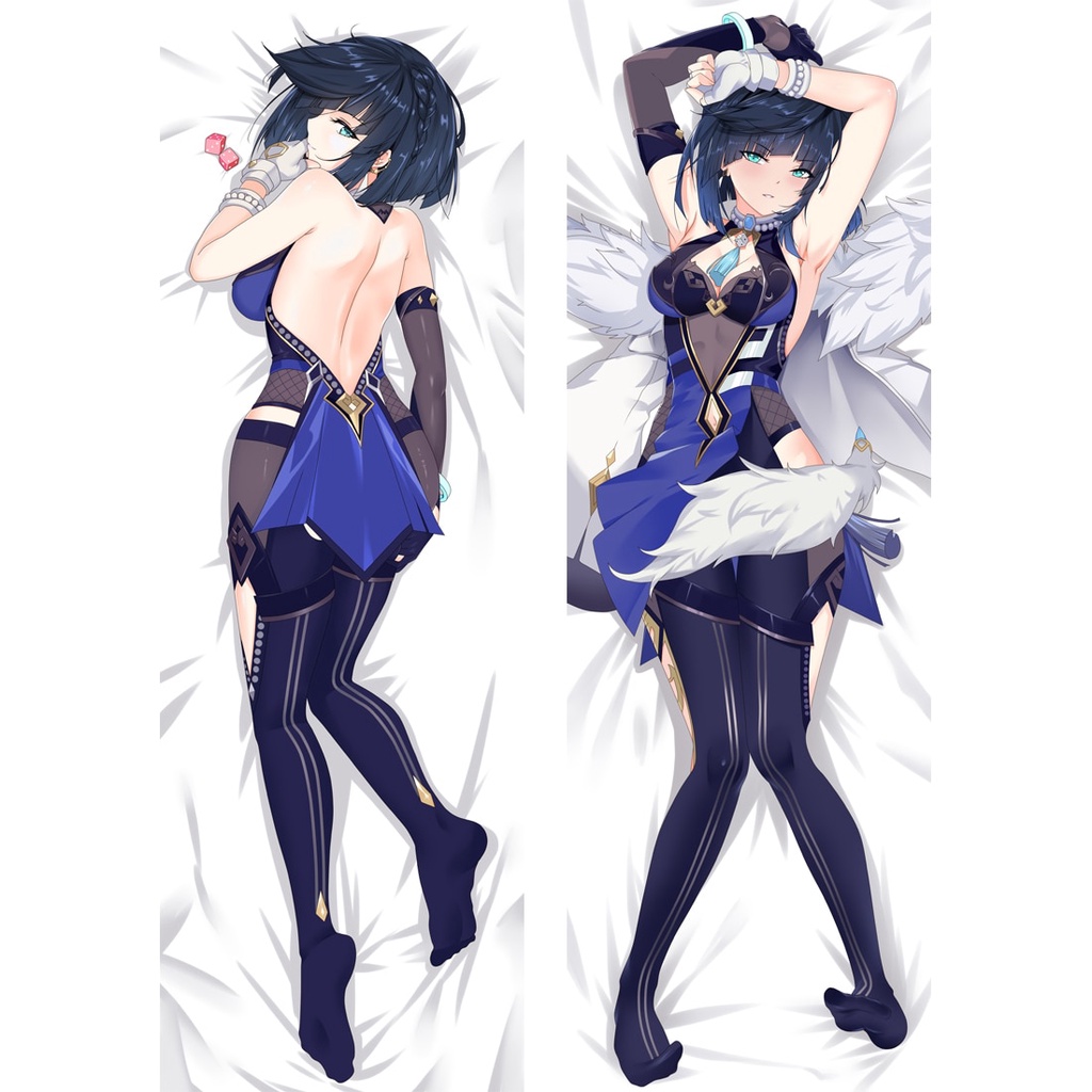 PREORDER Game Genshin Impact Yelan Cosplay Body Pillow Case Dakimakura Case 2-Side Long Hugging Body