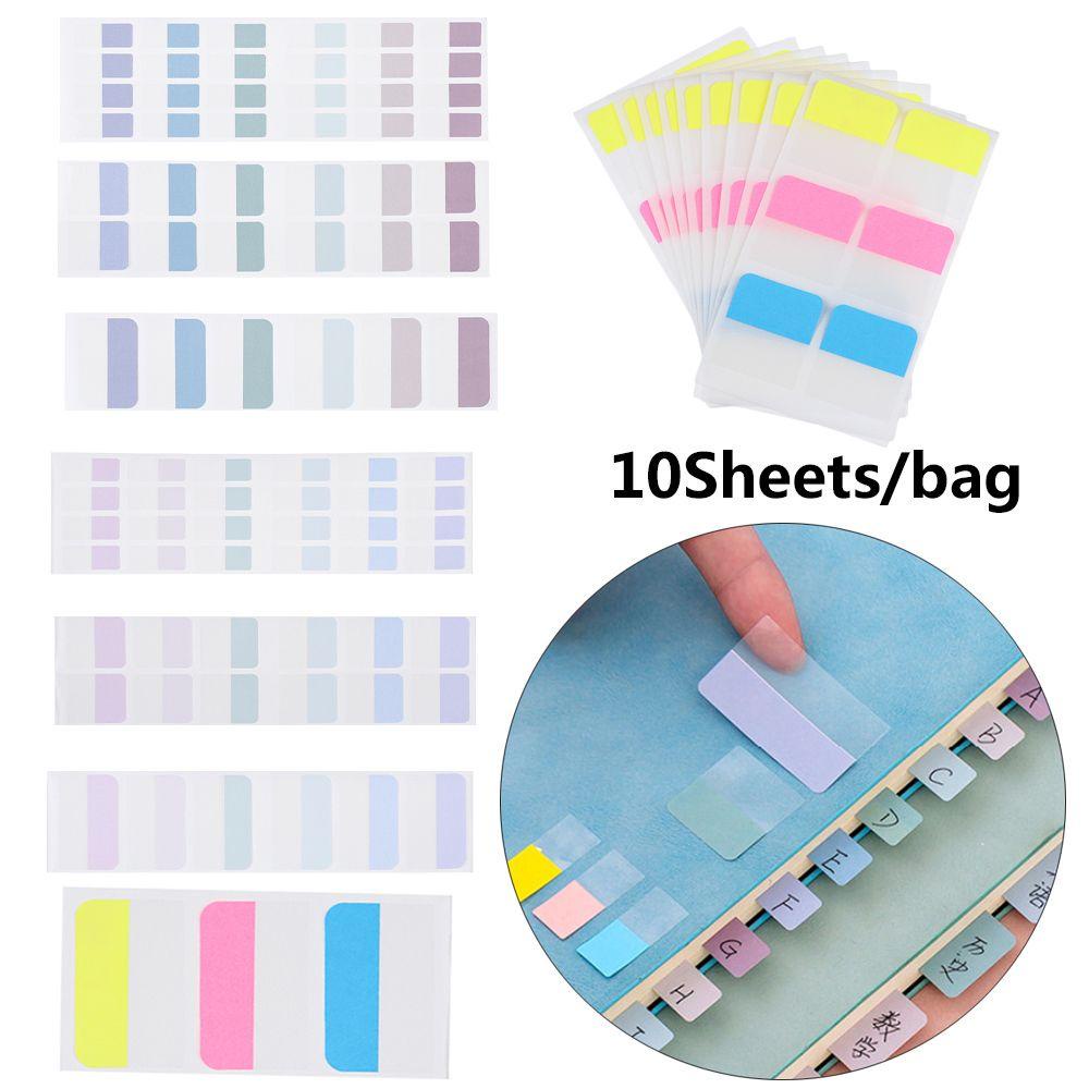 Nanas 10lembar Sticky Notes Colorful Paster Sticker Writable Clipboard Memo Pad Tag