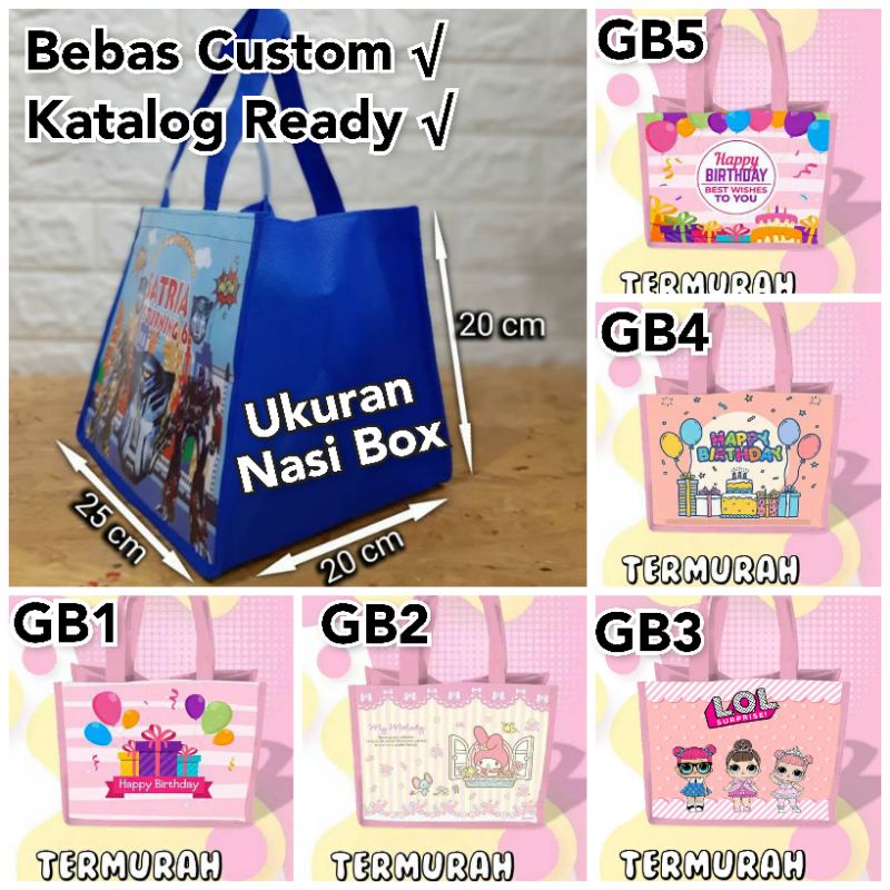 

Goodie bag besar ulang tahun/happy birthday/souvenir bebas custom