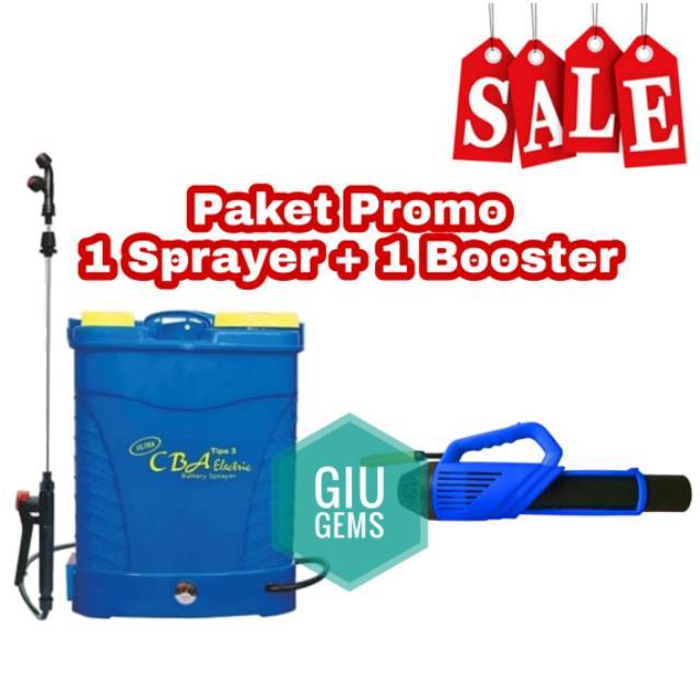 Alat Semprot Disinfectant Sprayer Elektrik dengan Booster CBA