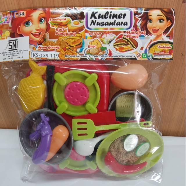 Mainan Anak Masak Masakan Kuliner Nusantara KS-139-119