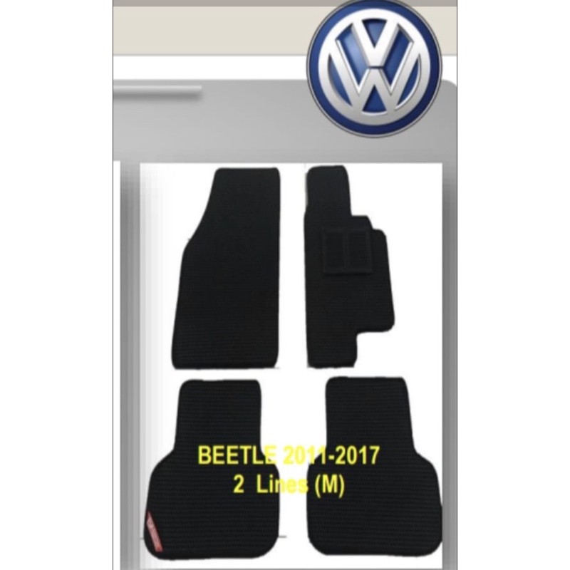 karpet mobil VW Beettle 2011-2017 bahan 2 lapis